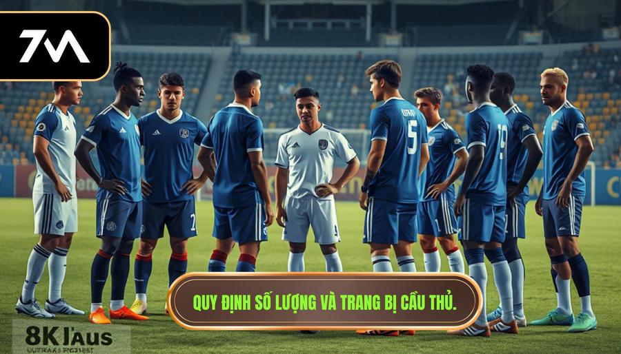 1. Quy định số lượng và trang bị cầu thủ.